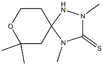 2,4,7,7-tetramethyl-8-oxa-1,2,4-triazaspiro[4.5]decane-3-thione Structure