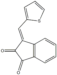 3-(2-thienylmethylene)-1H-indene-1,2(3H)-dione Struktur