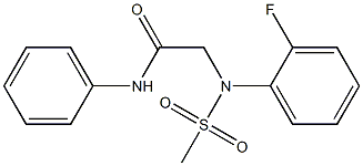 2-[2-fluoro(methylsulfonyl)anilino]-N-phenylacetamide