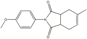 2-(4-methoxyphenyl)-5-methyl-3a,4,7,7a-tetrahydro-1H-isoindole-1,3(2H)-dione Struktur