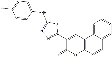 2-[5-(4-fluoroanilino)-1,3,4-thiadiazol-2-yl]-3H-benzo[f]chromen-3-one