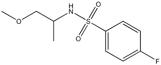 4-fluoro-N-(2-methoxy-1-methylethyl)benzenesulfonamide Structure