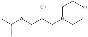 1-isopropoxy-3-(1-piperazinyl)-2-propanol Structure