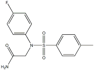 2-{4-fluoro[(4-methylphenyl)sulfonyl]anilino}acetamide