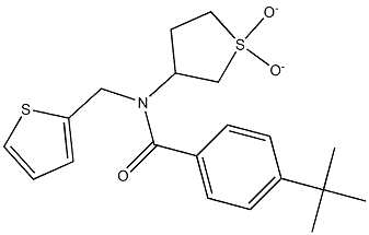 4-tert-butyl-N-(1,1-dioxidotetrahydro-3-thienyl)-N-(2-thienylmethyl)benzamide Structure