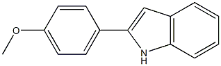 4-(1H-indol-2-yl)phenyl methyl ether Structure