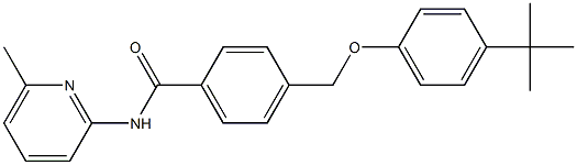 4-[(4-tert-butylphenoxy)methyl]-N-(6-methyl-2-pyridinyl)benzamide