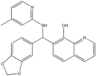 7-{1,3-benzodioxol-5-yl[(4-methyl-2-pyridinyl)amino]methyl}-8-quinolinol
