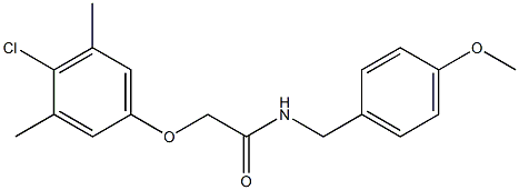 2-(4-chloro-3,5-dimethylphenoxy)-N-(4-methoxybenzyl)acetamide