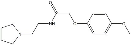 2-(4-methoxyphenoxy)-N-[2-(1-pyrrolidinyl)ethyl]acetamide