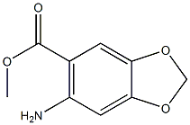 methyl 6-amino-1,3-benzodioxole-5-carboxylate 结构式