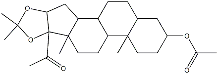 6b-acetyl-4a,6a,8,8-tetramethylhexadecahydro-1H-naphtho[2',1':4,5]indeno[1,2-d][1,3]dioxol-2-yl acetate Structure