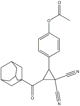 4-[3-(1-adamantylcarbonyl)-2,2-dicyanocyclopropyl]phenyl acetate