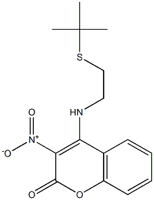 4-{[2-(tert-butylsulfanyl)ethyl]amino}-3-nitro-2H-chromen-2-one