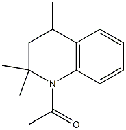 1-acetyl-2,2,4-trimethyl-1,2,3,4-tetrahydroquinoline 化学構造式