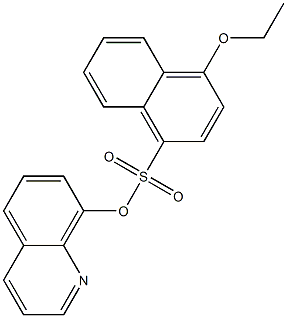 8-quinolinyl 4-ethoxy-1-naphthalenesulfonate Struktur