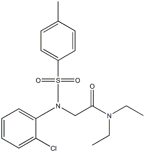 2-{2-chloro[(4-methylphenyl)sulfonyl]anilino}-N,N-diethylacetamide