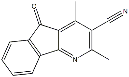 2,4-dimethyl-5-oxo-5H-indeno[1,2-b]pyridine-3-carbonitrile,,结构式
