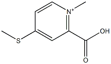 2-carboxy-1-methyl-4-(methylsulfanyl)pyridinium Structure