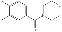 (3-iodo-4-methylphenyl)(4-morpholinyl)methanone 结构式