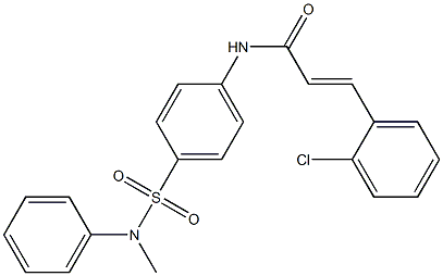 (E)-3-(2-chlorophenyl)-N-{4-[(methylanilino)sulfonyl]phenyl}-2-propenamide Structure