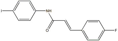 (E)-3-(4-fluorophenyl)-N-(4-iodophenyl)-2-propenamide Structure