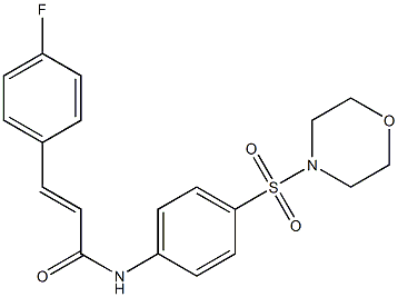 (E)-3-(4-fluorophenyl)-N-[4-(4-morpholinylsulfonyl)phenyl]-2-propenamide
