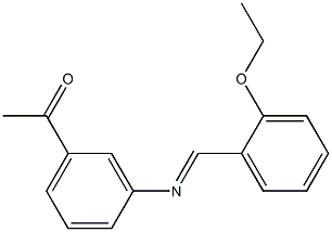 1-(3-{[(E)-(2-ethoxyphenyl)methylidene]amino}phenyl)-1-ethanone