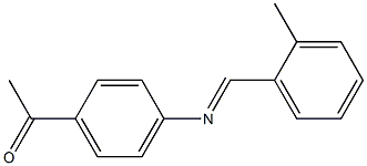 1-(4-{[(E)-(2-methylphenyl)methylidene]amino}phenyl)-1-ethanone