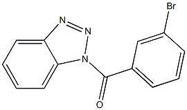 1H-1,2,3-benzotriazol-1-yl(3-bromophenyl)methanone Struktur