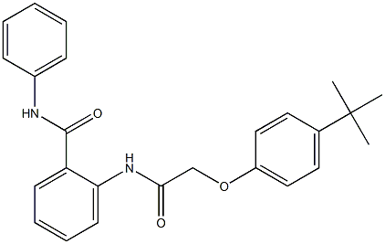 2-({2-[4-(tert-butyl)phenoxy]acetyl}amino)-N-phenylbenzamide|