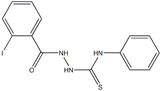 2-(2-iodobenzoyl)-N-phenyl-1-hydrazinecarbothioamide Structure