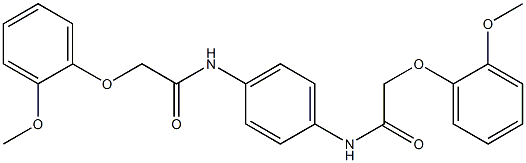 2-(2-methoxyphenoxy)-N-(4-{[2-(2-methoxyphenoxy)acetyl]amino}phenyl)acetamide