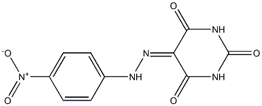 2,4,5,6(1H,3H)-pyrimidinetetrone 5-[N-(4-nitrophenyl)hydrazone] 结构式