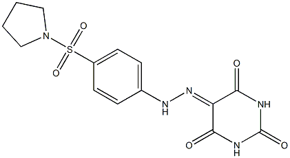 2,4,5,6(1H,3H)-pyrimidinetetrone 5-{N-[4-(1-pyrrolidinylsulfonyl)phenyl]hydrazone}|