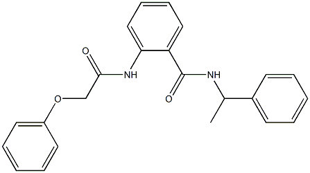 2-[(2-phenoxyacetyl)amino]-N-(1-phenylethyl)benzamide