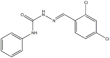 2-[(E)-(2,4-dichlorophenyl)methylidene]-N-phenyl-1-hydrazinecarboxamide Struktur