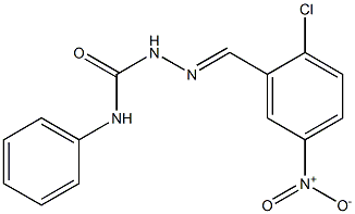 2-[(E)-(2-chloro-5-nitrophenyl)methylidene]-N-phenyl-1-hydrazinecarboxamide Structure