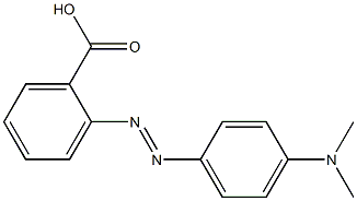 2-{(E)-2-[4-(dimethylamino)phenyl]diazenyl}benzoic acid Struktur