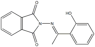 2-{[(E)-1-(2-hydroxyphenyl)ethylidene]amino}-1H-isoindole-1,3(2H)-dione Struktur