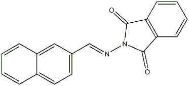 2-{[(E)-2-naphthylmethylidene]amino}-1H-isoindole-1,3(2H)-dione Struktur