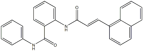 2-{[(E)-3-(1-naphthyl)-2-propenoyl]amino}-N-phenylbenzamide