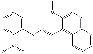 2-methoxy-1-naphthaldehyde N-(2-nitrophenyl)hydrazone