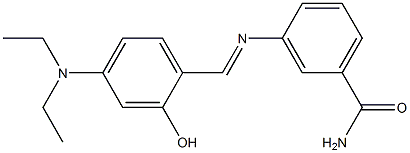 3-({(E)-[4-(diethylamino)-2-hydroxyphenyl]methylidene}amino)benzamide