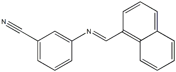3-{[(E)-1-naphthylmethylidene]amino}benzonitrile