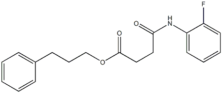 3-phenylpropyl 4-(2-fluoroanilino)-4-oxobutanoate