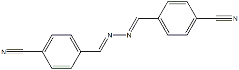 4-({(E)-2-[(E)-(4-cyanophenyl)methylidene]hydrazono}methyl)benzonitrile Struktur