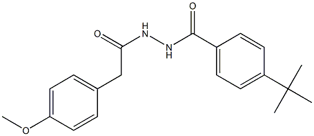 4-(tert-butyl)-N'-[2-(4-methoxyphenyl)acetyl]benzohydrazide Structure
