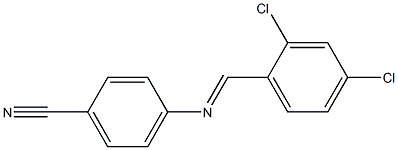 4-{[(E)-(2,4-dichlorophenyl)methylidene]amino}benzonitrile