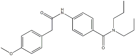 4-{[2-(4-methoxyphenyl)acetyl]amino}-N,N-dipropylbenzamide